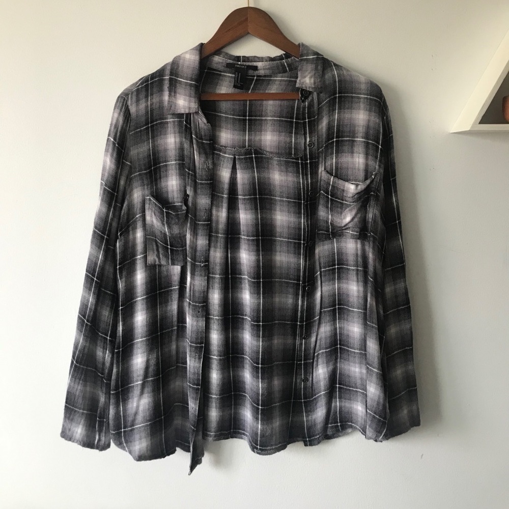 Forever 21 plaid flannel shirt